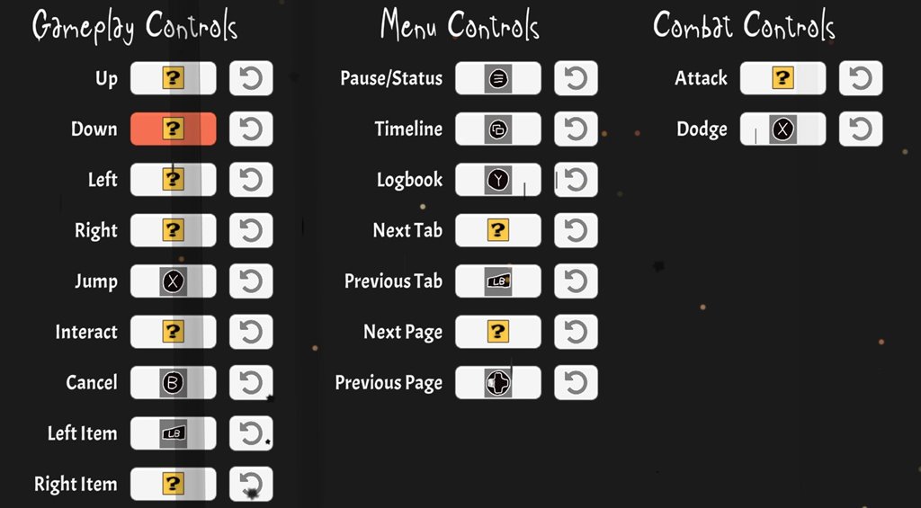 Controls for Orten Was The Case